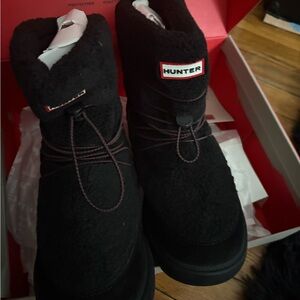 Hunter Boys Black Boots